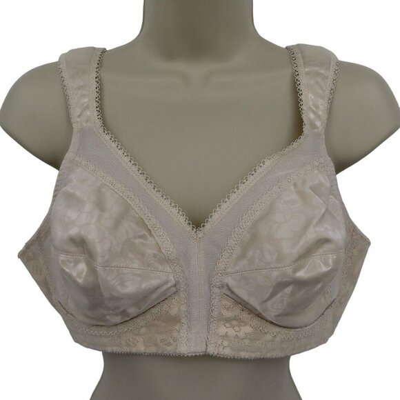 Underscore 38B 4185 Comfort Strap Beige Cream Full Coverage Wireless Bra - Picture 1 of 16
